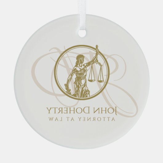 Schalen van het recht | Thema Glas Ornament (Achterkant)