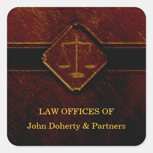 Schalen van het recht vierkante sticker (Voorkant)