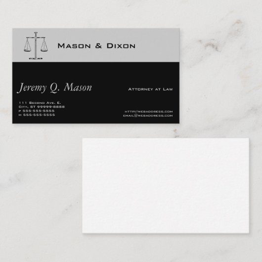 Schalen van het recht visitekaartje (Voorkant / Achterkant)