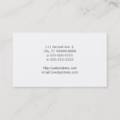 Schalen van het recht visitekaartje (Achterkant)