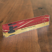 Schalen van het recht | Wet | Advocaat Naambordje (Zijkant)