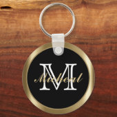 Schalen van het recht | Wet | Advocate - zwart & g Sleutelhanger (Achterkant)