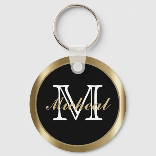 Schalen van het recht | Wet | Advocate - zwart & g Sleutelhanger (Achterkant)