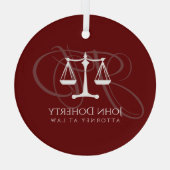 Schalen van het recht | Wet Glas Ornament (Achterkant)