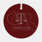 Schalen van het recht | Wet Glas Ornament (Achterkant)