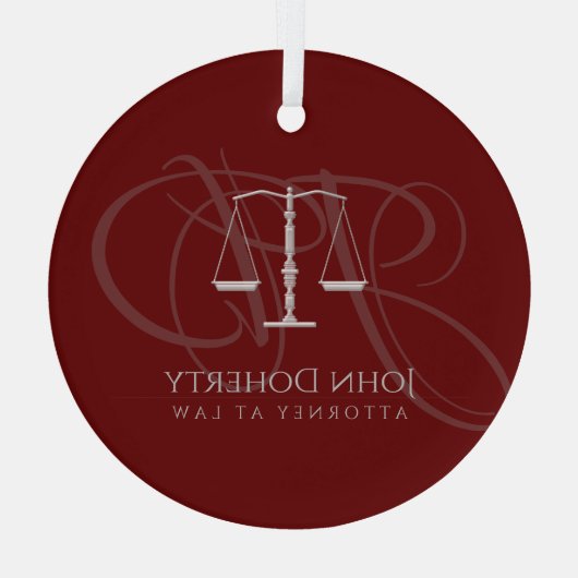 Schalen van het recht | Wet Glas Ornament (Achterkant)