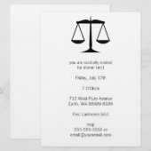 Schalen van het recht (wet) kaart (Voorkant / Achterkant)