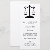 Schalen van het recht (wet) kaart (Voorkant / Achterkant)