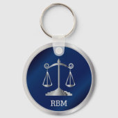 Schalen van het recht | Wet - marine Sleutelhanger (Voorkant)