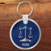 Schalen van het recht | Wet - marine Sleutelhanger (Achterkant)