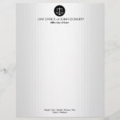 Schalen van het recht | Wettelijke Kantoor Custom Briefhoofd (Voorkant)