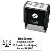 Schalen van het recht | Wettelijke Kantoor Zelfinktende Stempel (In situ)