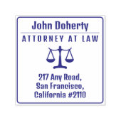 Schalen van het recht | Wettelijke Kantoor Zelfinktende Stempel (Design)