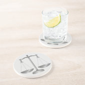 Schalen van het recht zandsteen onderzetter (Zijkant)