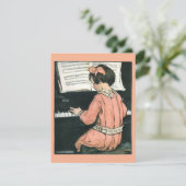 Schalen van Jessie Willcox Smith, Piano Music Girl (Staand voorkant)