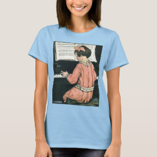 Schalen van Jessie Willcox Smith, Piano Music Girl T-shirt