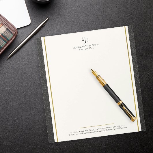 Schalen van juristen kantoor professioneel notitieblok