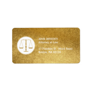 Schalen van Justice Gold Law Label