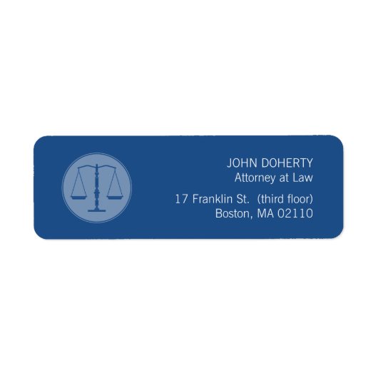Schalen van Justice Law Label (Voorkant)