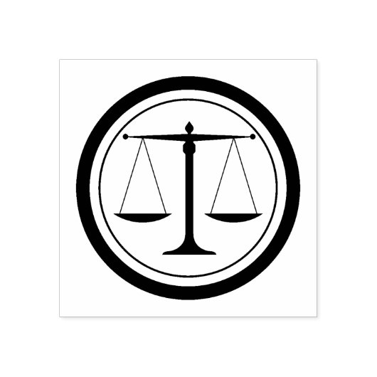 Schalen van Justice Rubber Stamp Rubberstempel (Afrduk)