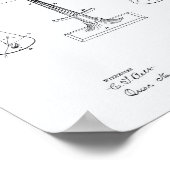 Schalen van justitie 1885 Patentkunst - Witboek Poster (Hoek)