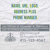 Schalen van justitie, advocatenkantoor Logo, wet K Zelfinktende Stempel