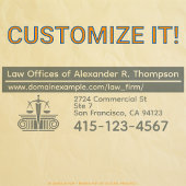 Schalen van justitie, advocatenkantoor Logo, wet K Zelfinktende Stempel