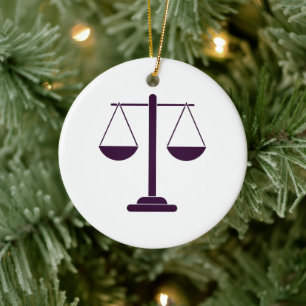 Schalen van Justitie Juridische Dienstverlening Sy Keramisch Ornament