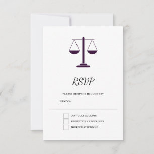 Schalen van Justitie Juridische Dienstverlening Sy RSVP Kaartje