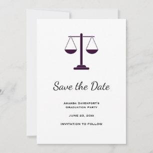 Schalen van Justitie Juridische Dienstverlening Sy Save The Date