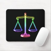 Schalen van justitie - Mousepad Muismat (Met muis)