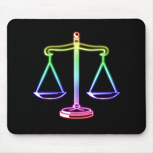 Schalen van justitie - Mousepad Muismat (Voorkant)