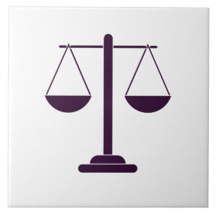 Schalen van Justitie Rechtskundige Dienstverlening Tegeltje