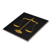 Schalen van justitie - Tile Tegeltje (Zijkant)