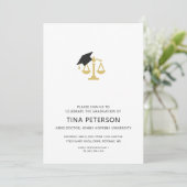 Schalen van rechtvaardigheid met Pet Law School Af Kaart (Staand voorkant)