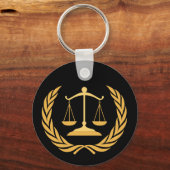 Schalen van rechtvaardigheid | Recht | Advocaat -  Sleutelhanger (Voorkant)