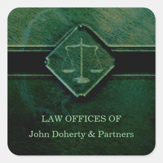 Schalen van rechtvaardigheid - Square Sticker (Voorkant)