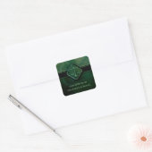 Schalen van rechtvaardigheid - Square Sticker (Envelop)