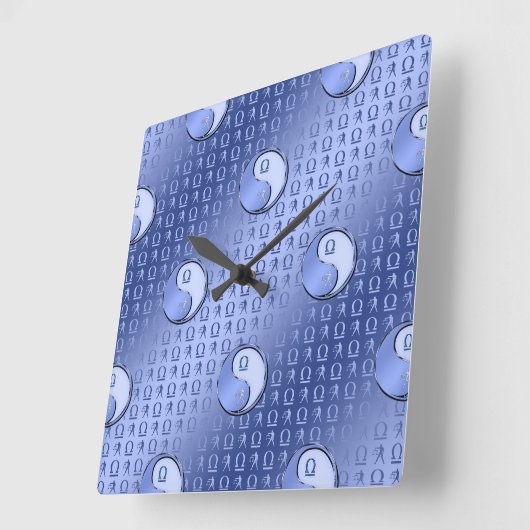 Schalf de schalen vierkante klok (Hoek)