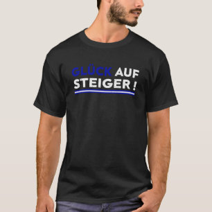 Schalke Glück Auf Steiger 2022 Blauw Wit Shawler T-shirt
