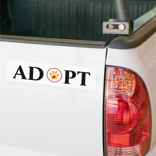 Schalligrafie aannemen met dierenpoot en -harten bumpersticker (Op Truck)