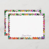 schallopend grenskantoor notitiekaartje (Voorkant / Achterkant)