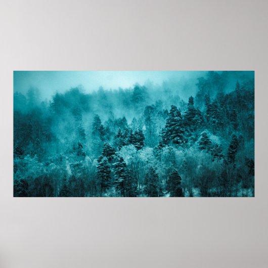 SCHALLOW FOCUS FOTO VAN GROENE BOMEN TIJDENS DAG POSTER (Voorkant)