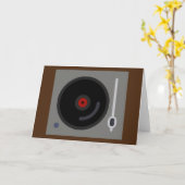 Schallplattenspieler platenspeler kaart (Gele Bloem)