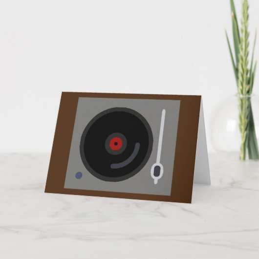 Schallplattenspieler platenspeler kaart (Voorkant)