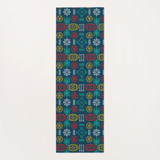 schandalig , kleurrijk yogamat (Achterkant)