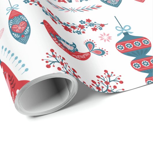 schandalige kerstkunst cadeaupapier (Rol Hoek)