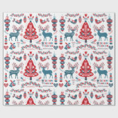 schandalige kerstkunst  cadeaupapier (Vlak)