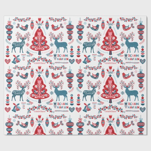 schandalige kerstkunst  cadeaupapier (Vlak)