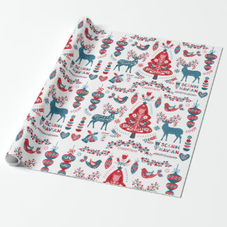 schandalige kerstkunst cadeaupapier